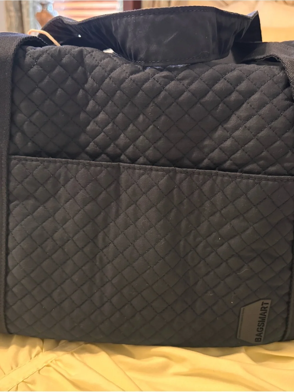 Bagsmart Quilted Navy Travel Duffel Bag